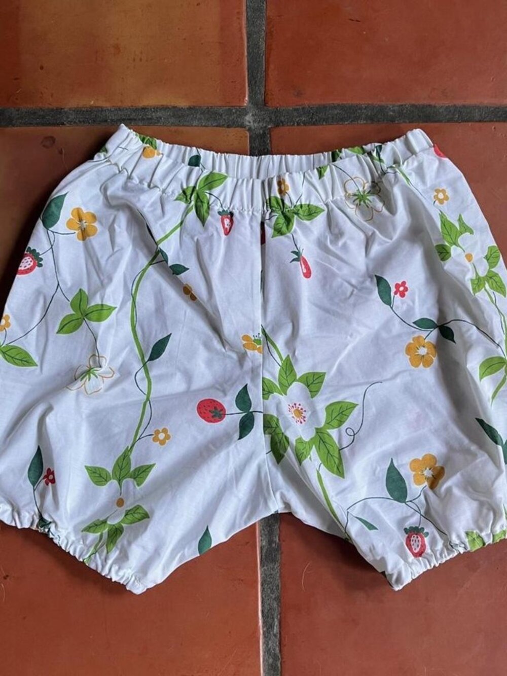 Upcycled Strawberry Bloomer Shorts
